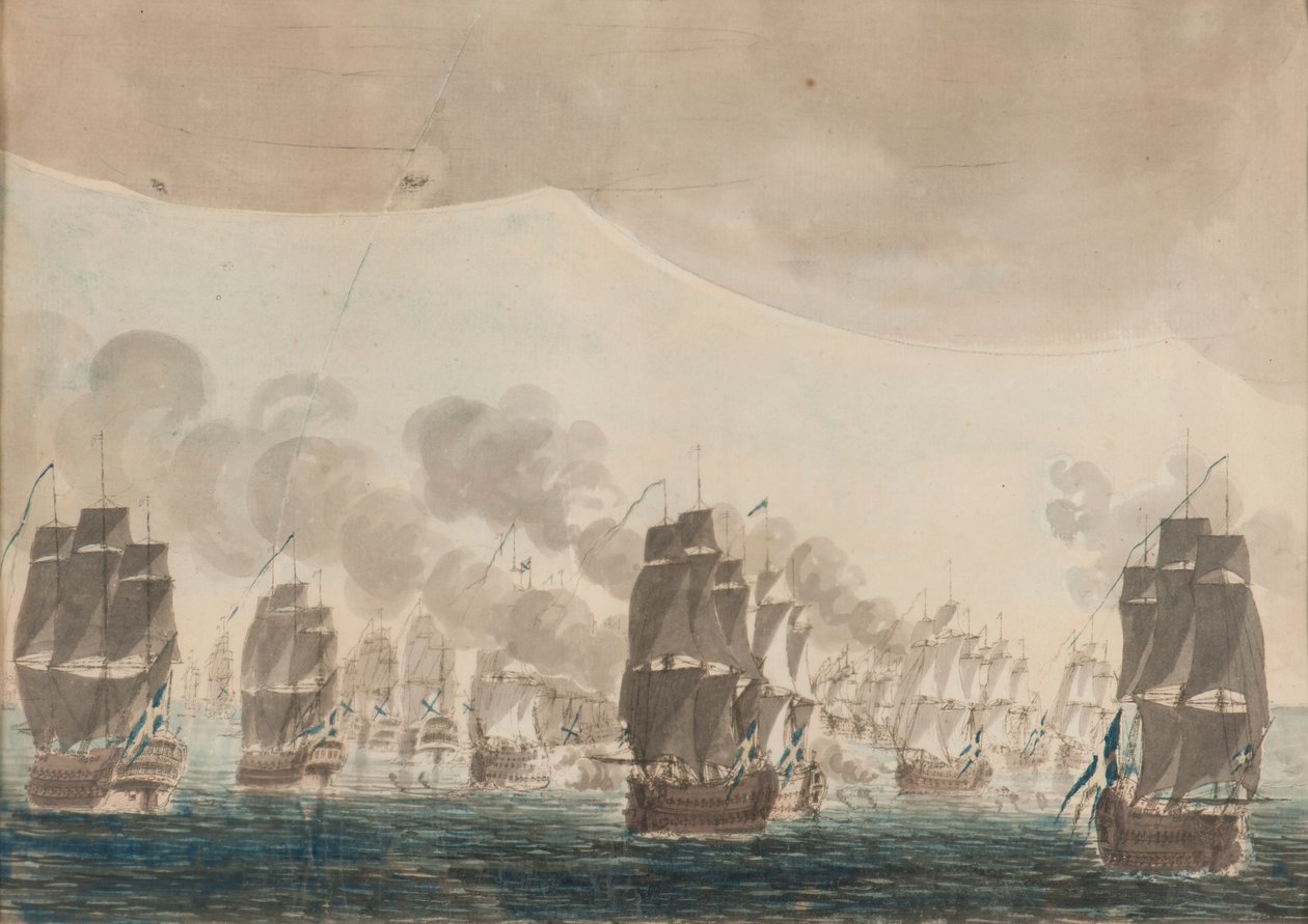Sjøslaget ved Öland 26. juli 1789. av Johan Petter Cumelin