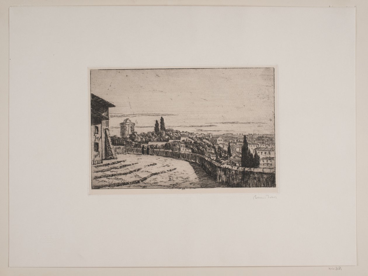 Utsikt over Roma fra Janiculum Hill av Johan Rohde