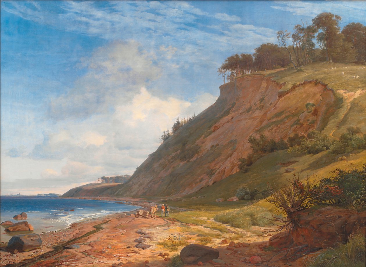 En dansk kyst. Utsikt fra Kitnæs på Roskilde Fjord. Sjælland av Johan Thomas Lundbye
