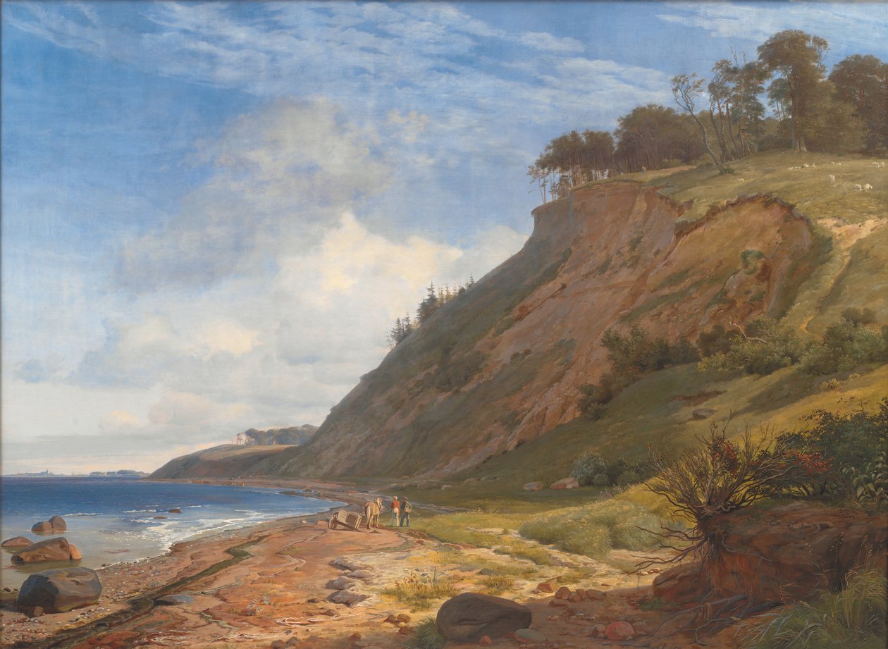 En dansk kyst. Utsikt fra Kitnæs på Roskilde Fjord. Sjælland av Johan Thomas Lundbye