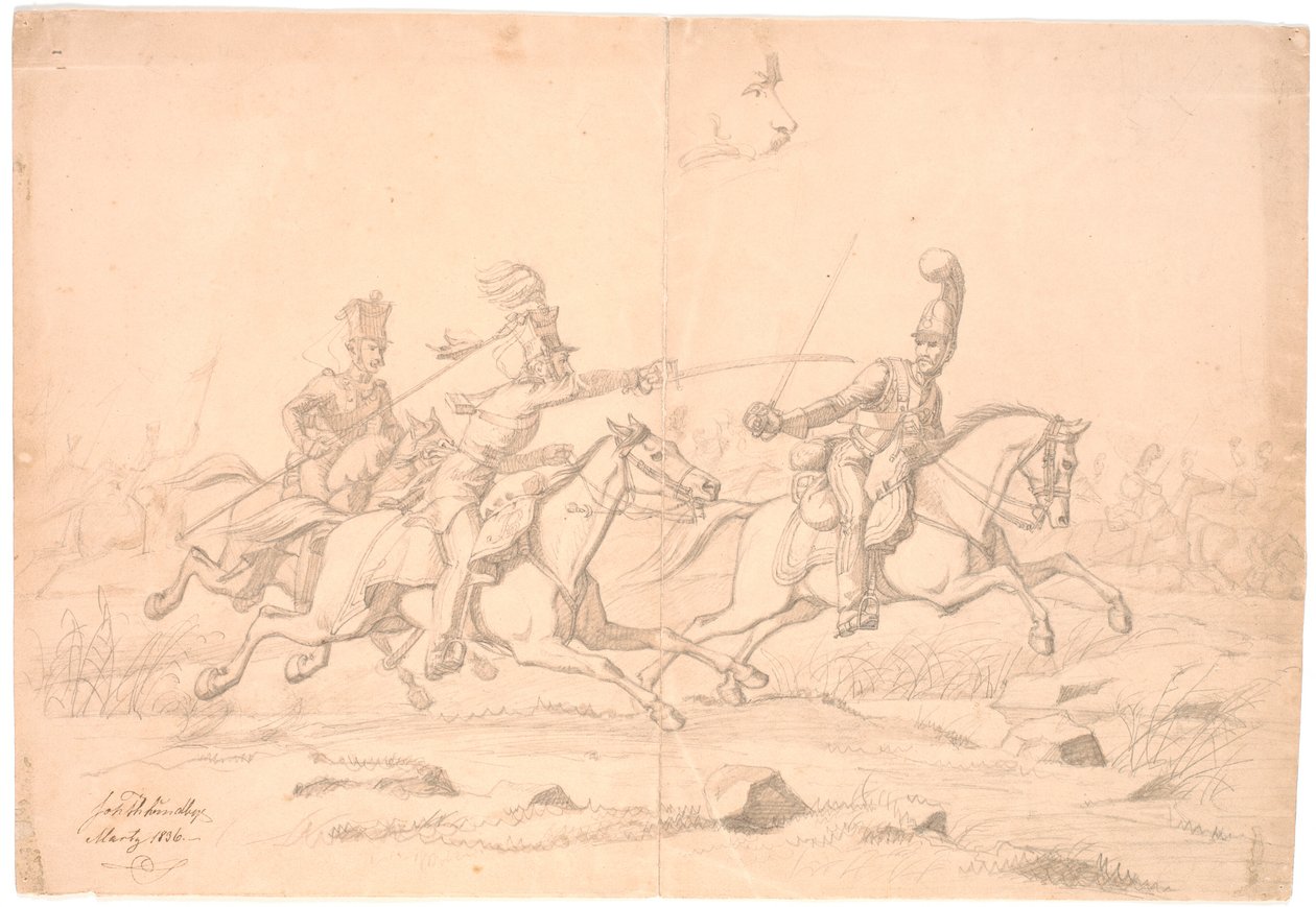 En rytterduell; over en studie av et hode av Johan Thomas Lundbye