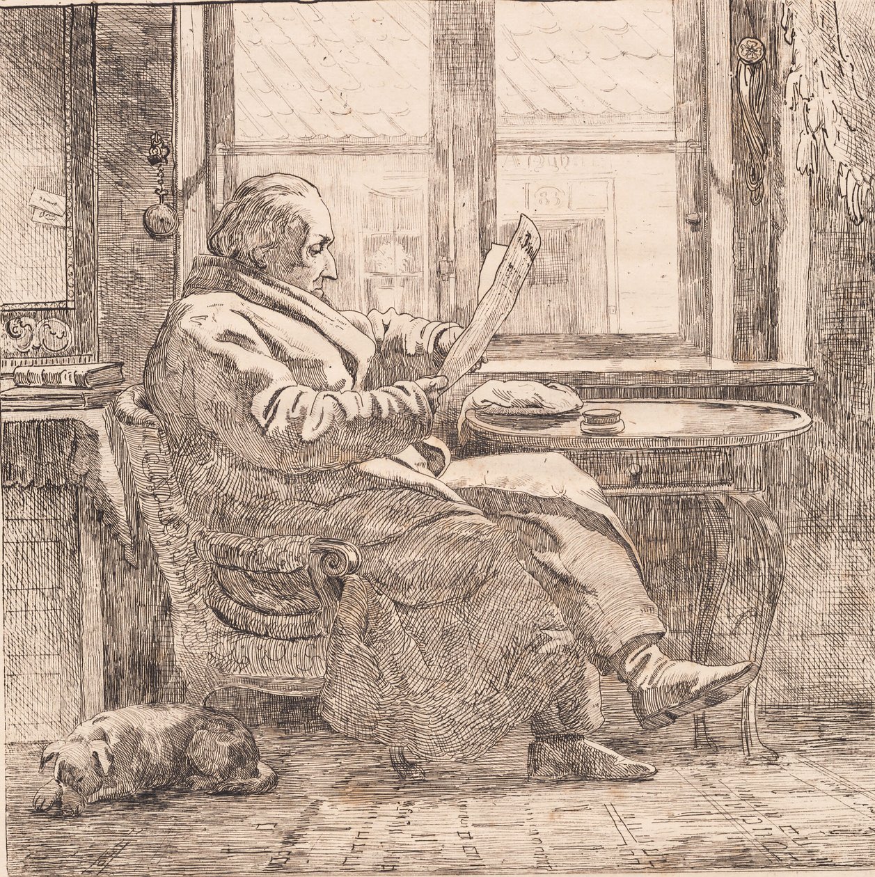 Dommer Emanuel Bonnevie av Johan Thomas Lundbye
