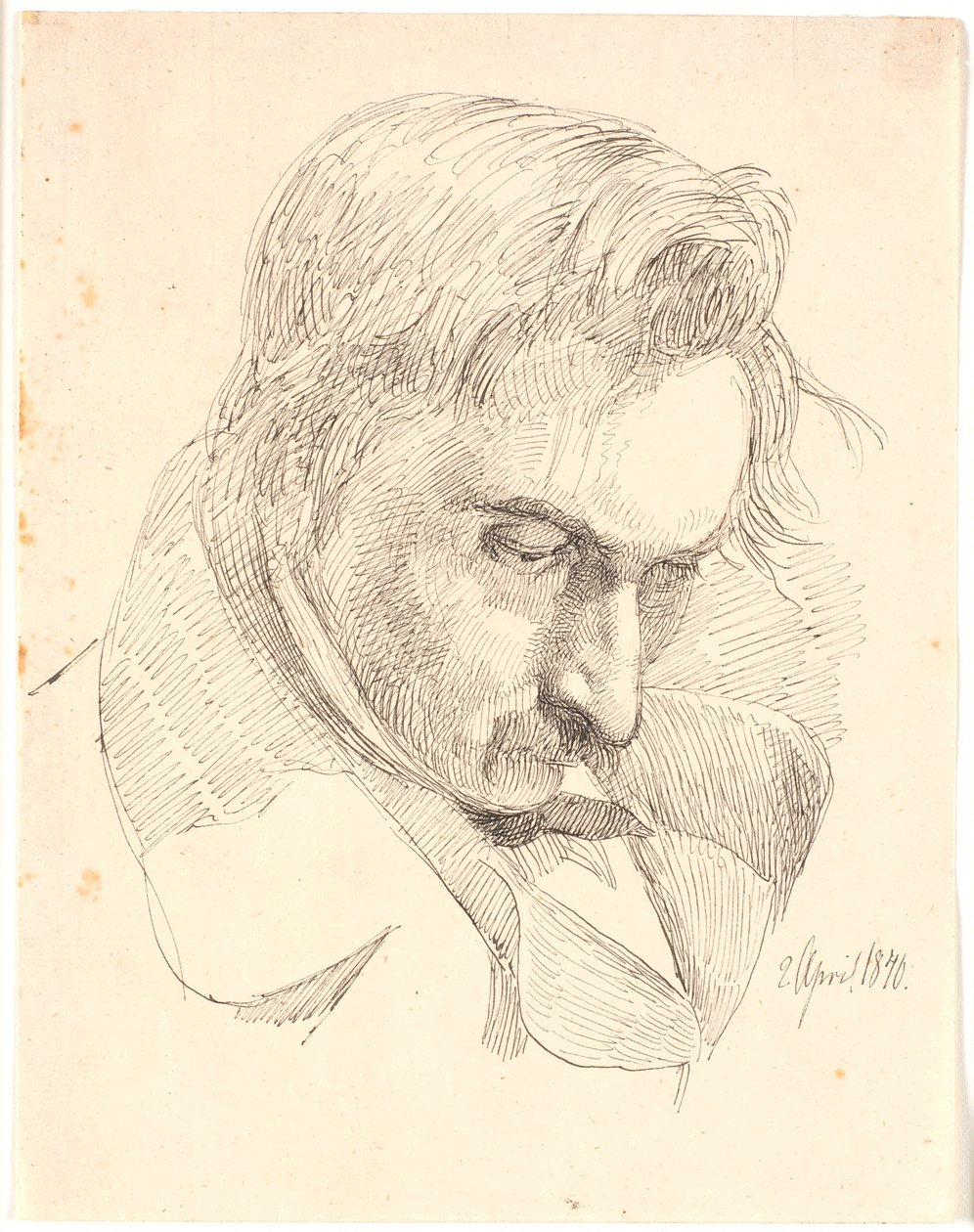 Portrett av en av kunstnerens brødre av Johan Thomas Lundbye
