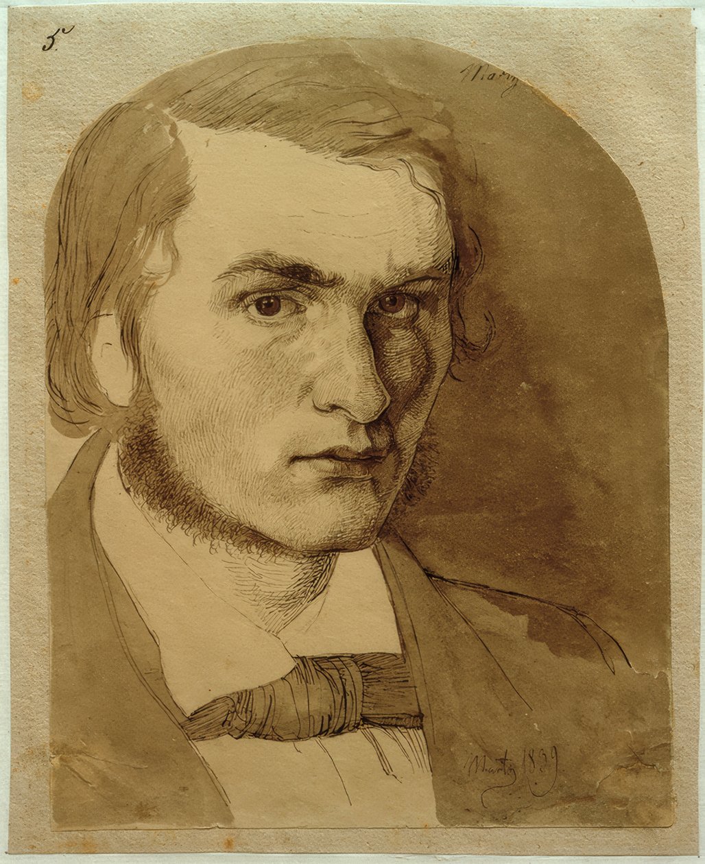 Selvportrett av Johan Thomas Lundbye