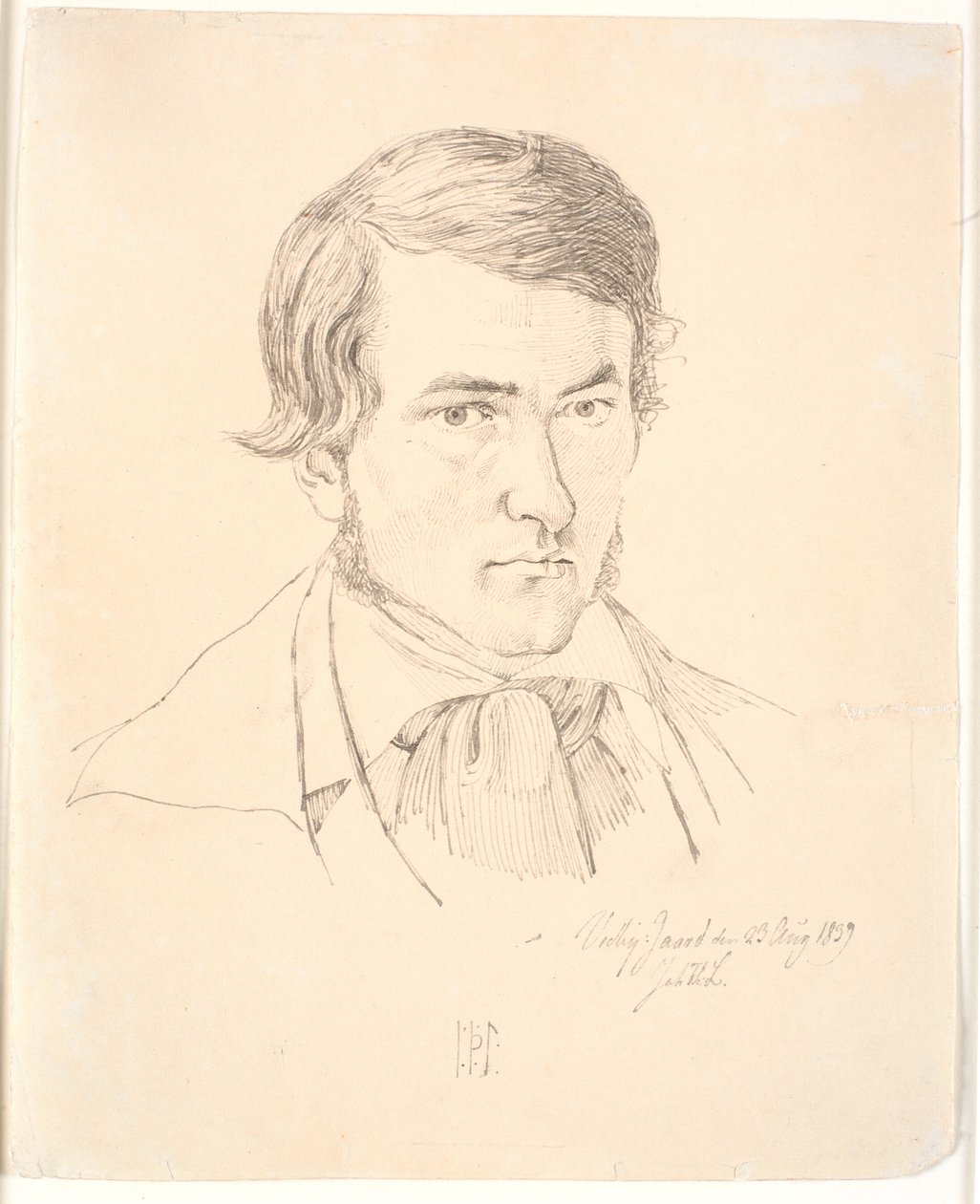 Selvportrett av Johan Thomas Lundbye