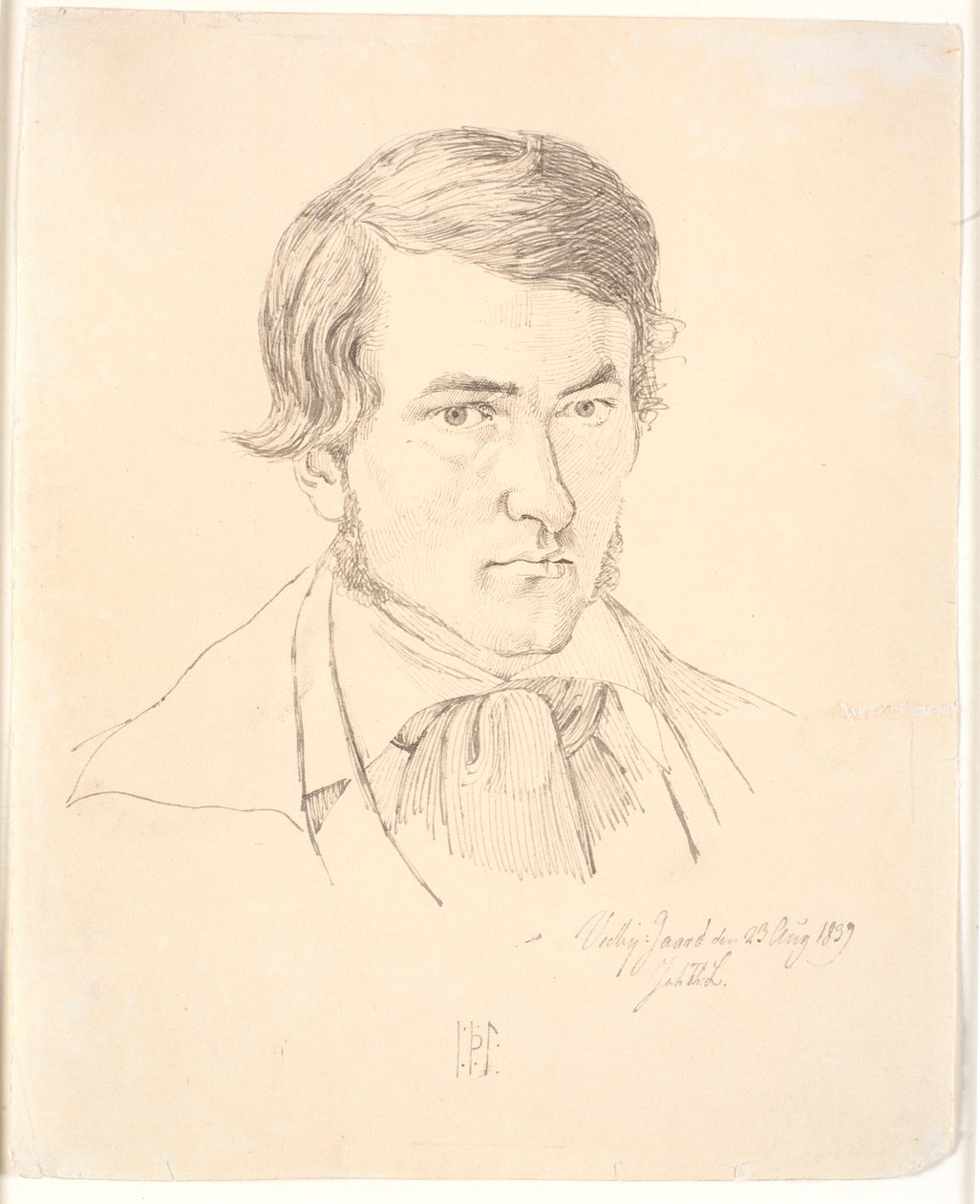 Selvportrett av Johan Thomas Lundbye