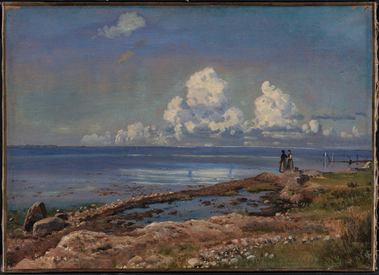 Stranden ved Refsnæs, Sjælland av Johan Thomas Lundbye