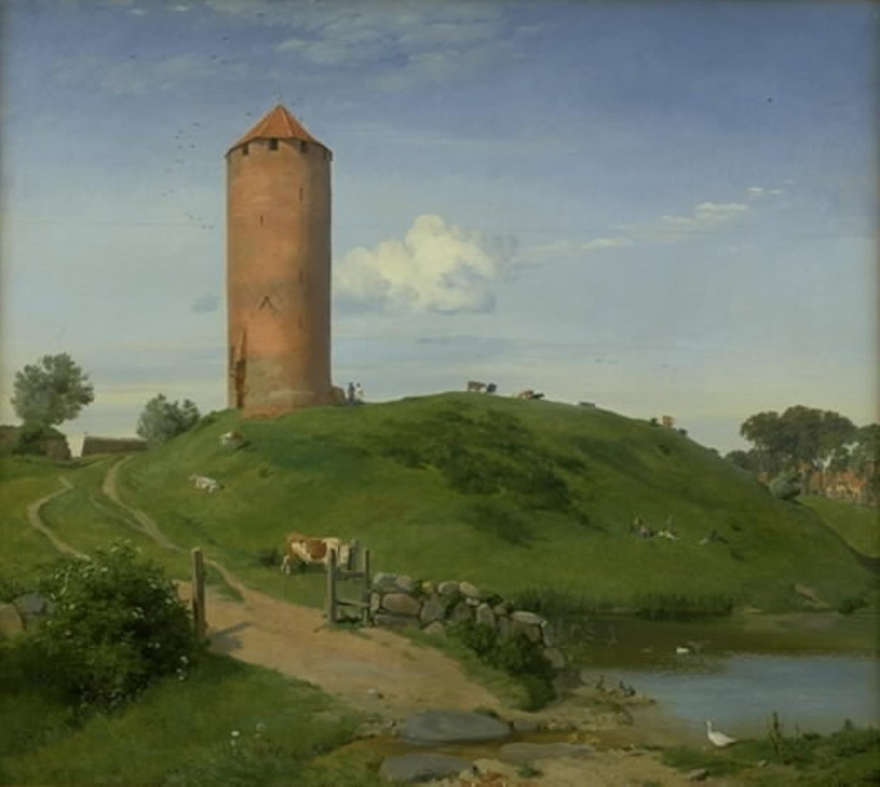 Gåsetårnet i Vordingborg, Sjælland av Johan Thomas Lundbye