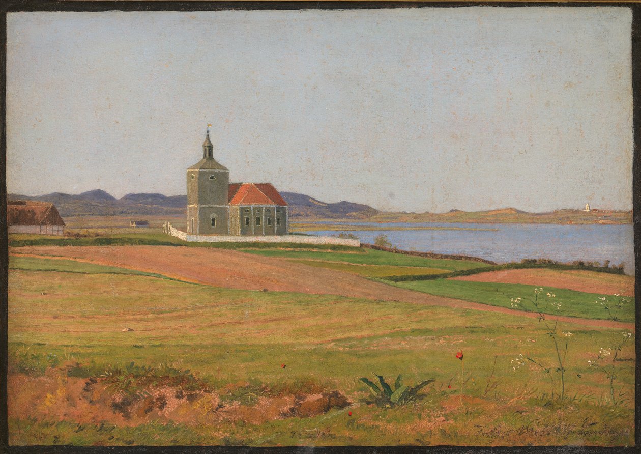 Vinderød kirke ved Frederiksværk av Johan Thomas Lundbye