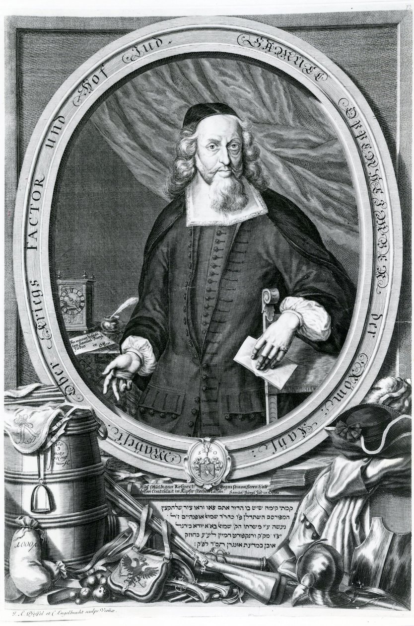 Samuel Oppenheimer (1630-1703) av Johann Andreas Pfeffel