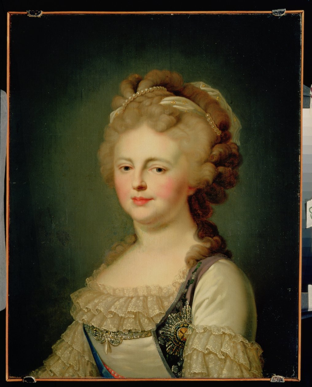 Portrett av keiserinne Maria Fyodorovna (1759-1828) av Johann Baptist Edler von Lampi