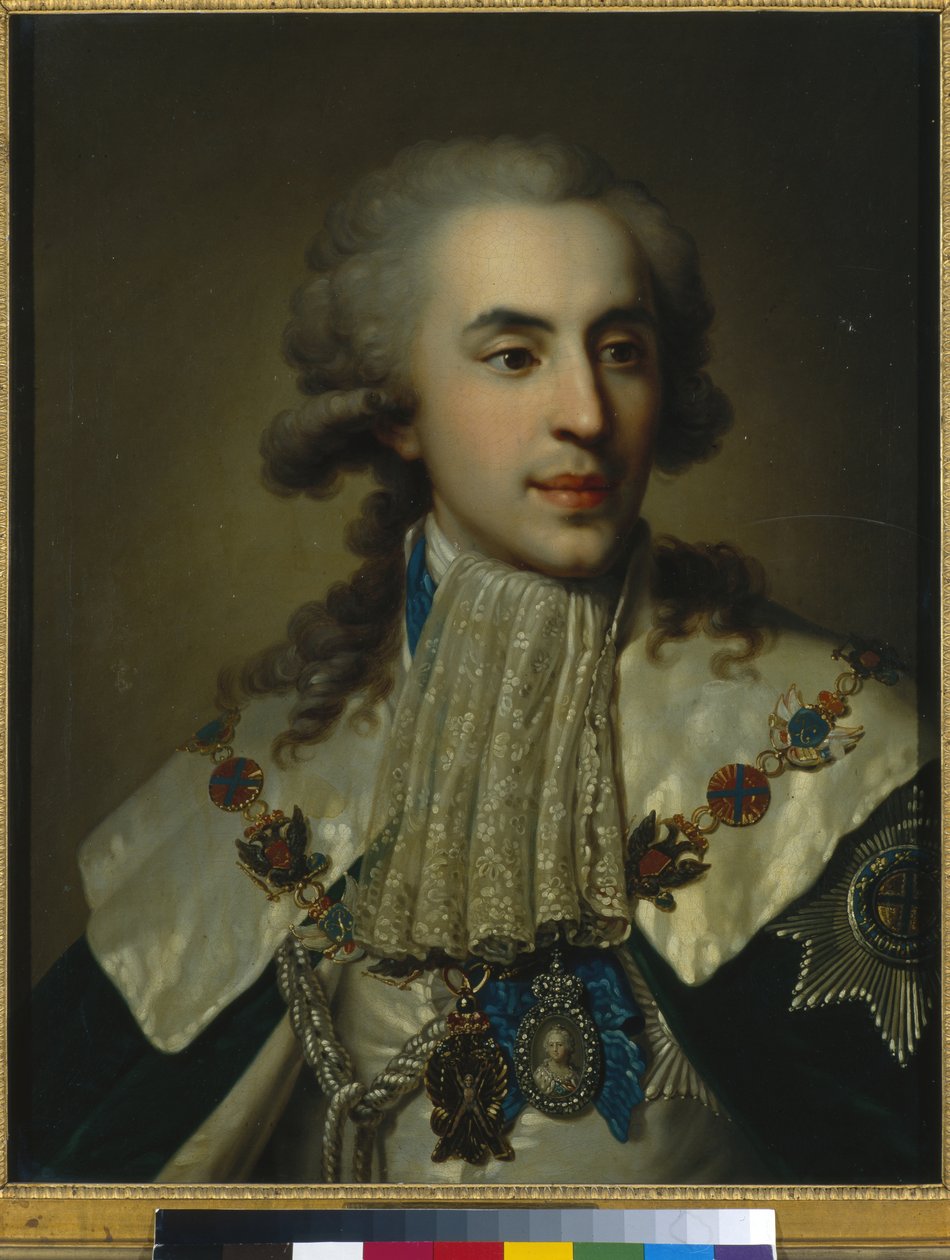 Portrett av prins Platon Zubov, 1793 av Johann Baptist Edler von Lampi