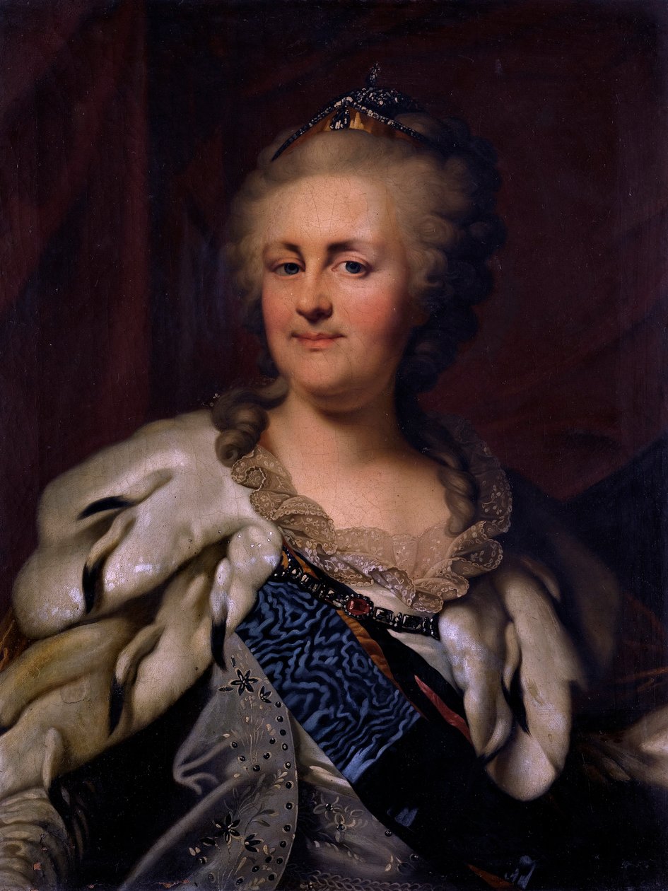 Portrett av Katarina den store av Johann Baptist von Lampi the Elder
