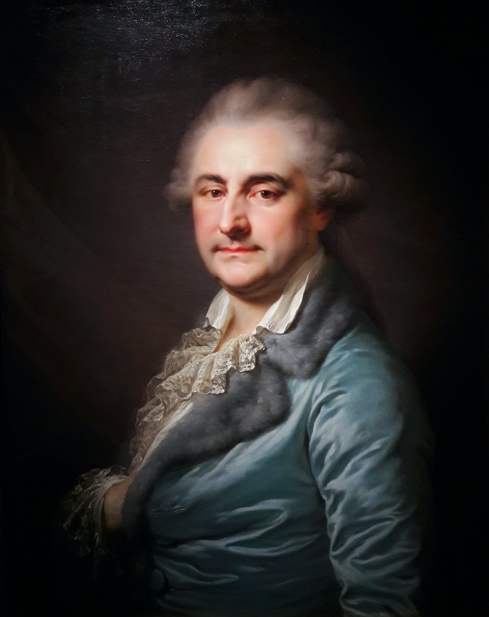 Portrett av Stanislaus August i morgenkåpe av Johann Baptist von Lampi the Elder