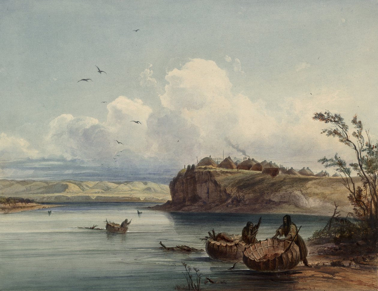 Se kildebildet, bare beskåret det enorme vaniljeområdet av Karl Bodmer
