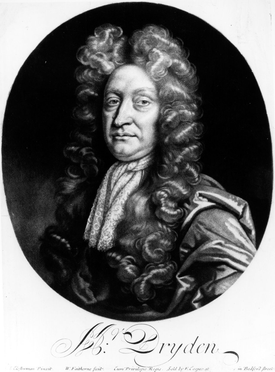 John Dryden (1631-1700) gravert av William Faithorne (1616-91) av Johann Closterman