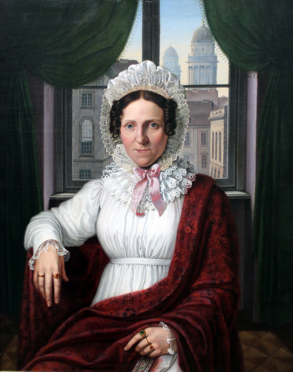 Portrett av Mrs. Luise Mila av Johann Erdmann Hummel