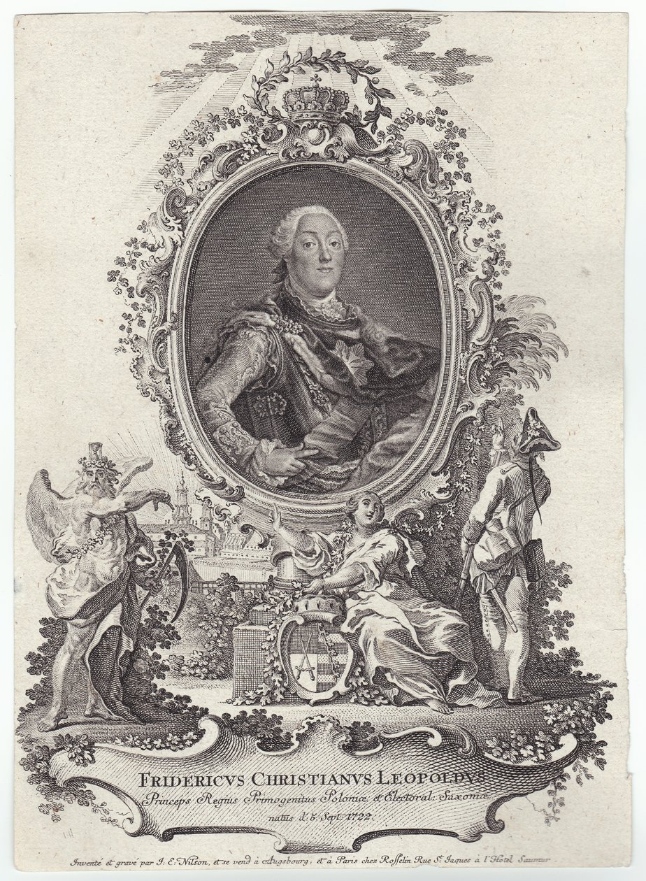 Friedrich Christian Leiopold av Sachsen (1712-1763) av Johann Esaias Nilson
