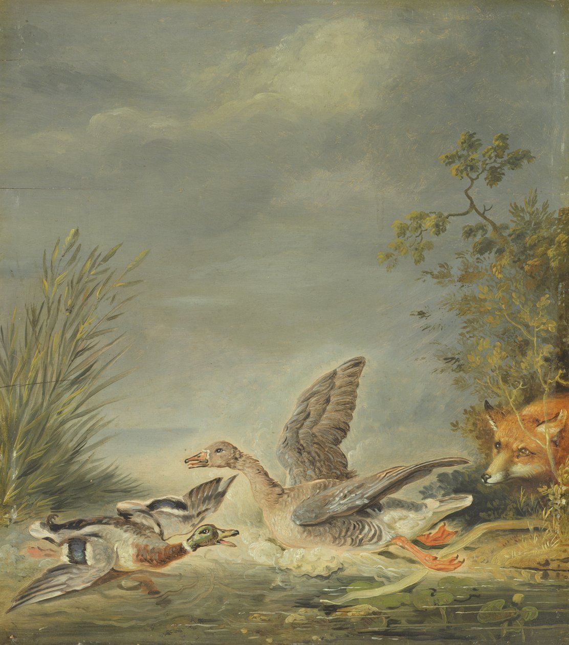 Rev og vannfugl av Johann Friedrich August Tischbein