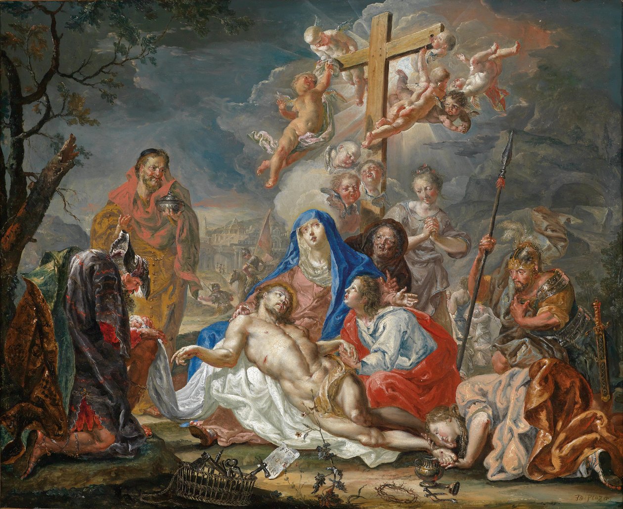 Kristi klagesang av Johann Georg Platzer