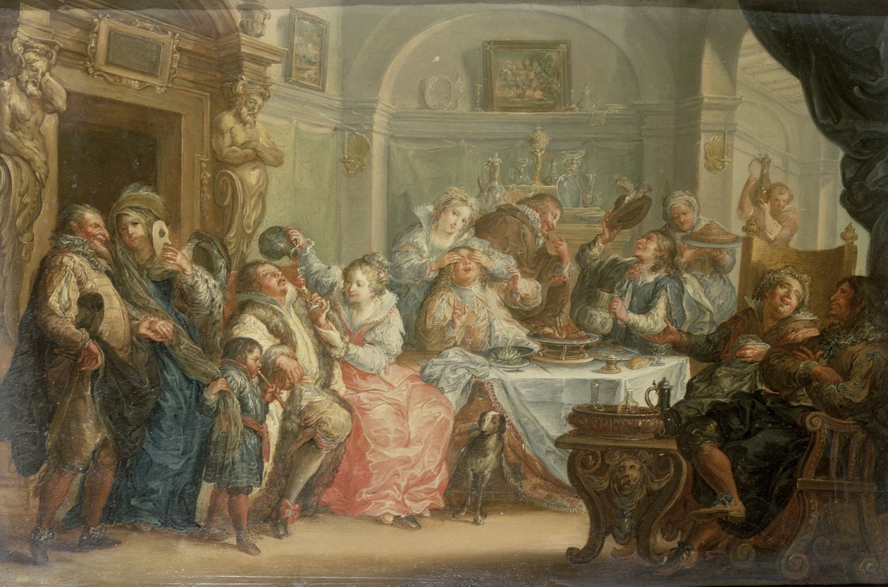 Fete Champetre (en av et par) av Johann Georg Platzer