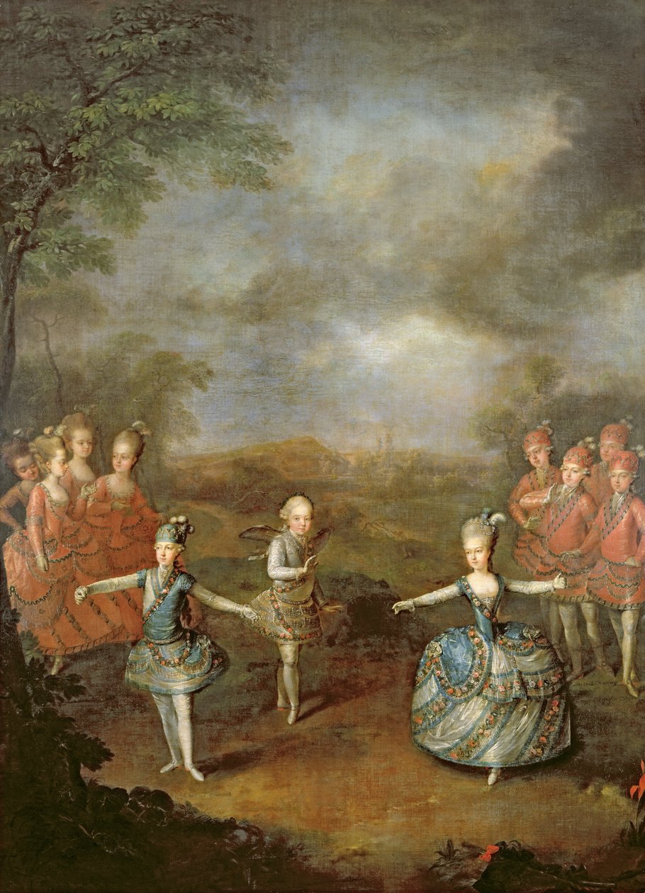 Marie Antoinette og hennes søstre i 