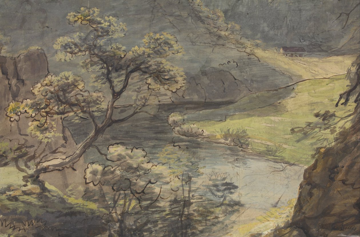 Elvelandskap av Johann Georg von Dillis
