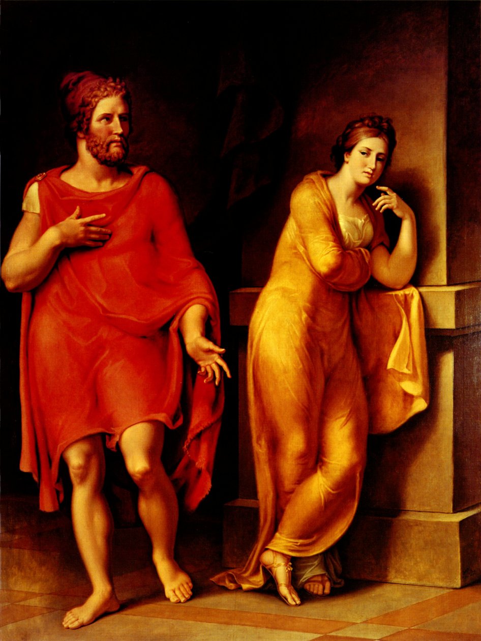 Odysseus og Nausicaan Engelsk: Odysseus og Nausicaan Francais: Ulysse et Nausicaan av Johann Heinrich Wilhelm Tischbein