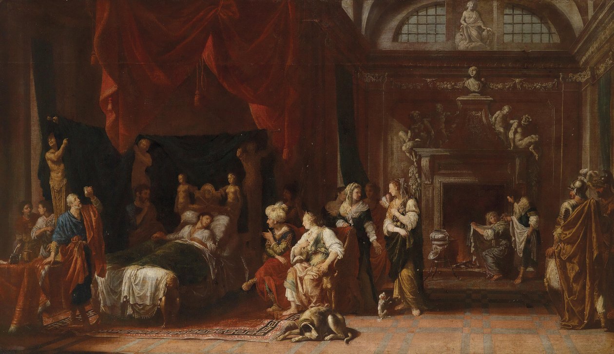 Antiochus og Stratonike av Johann Heiss