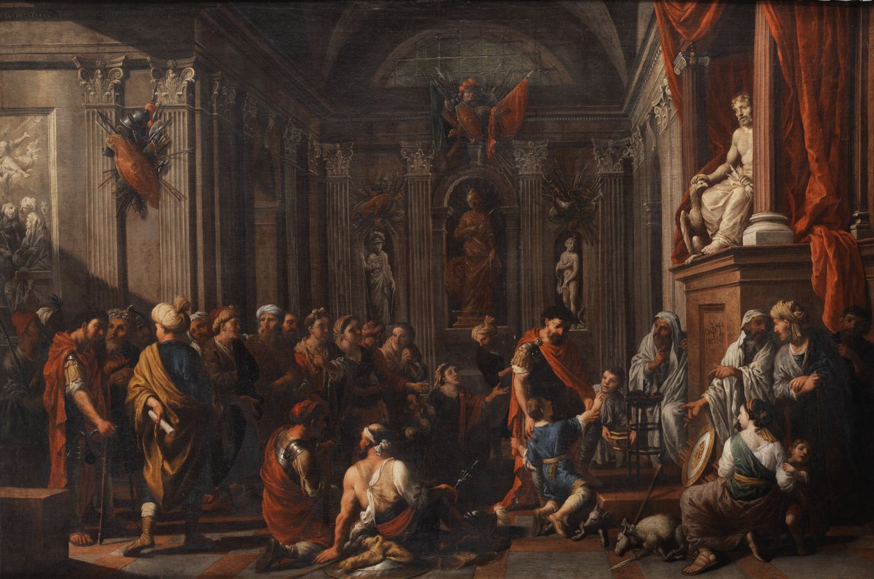Edscene i Jupiters tempel av Johann Heiss