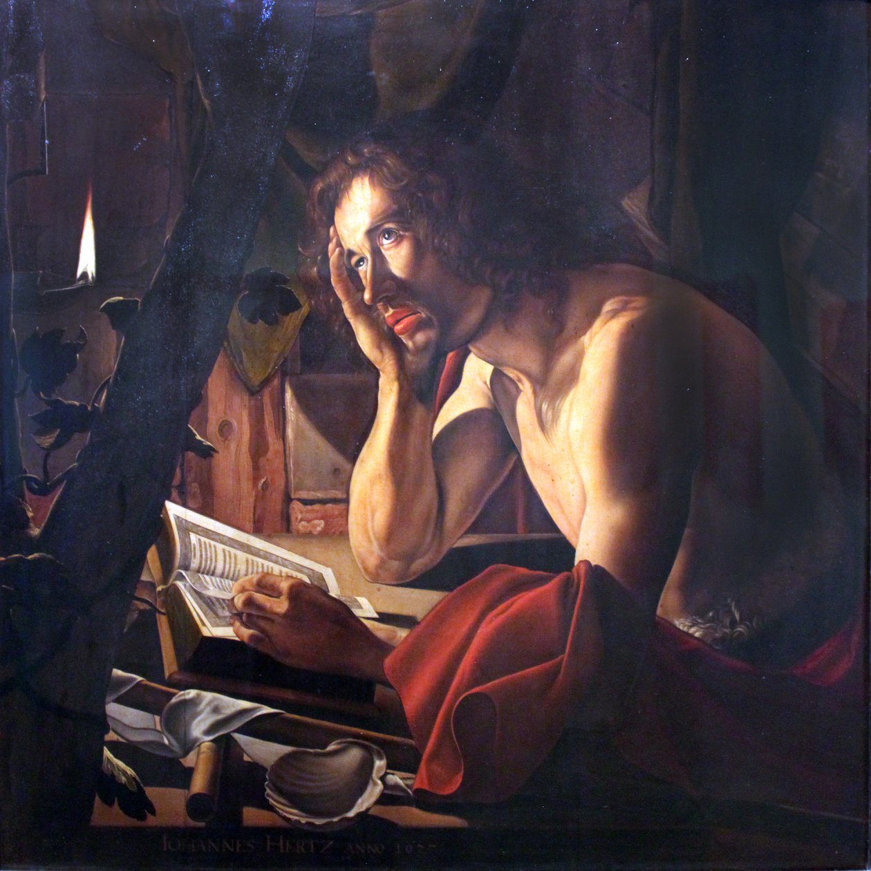 Selvportrett som døperen Johannes av Johann Herz