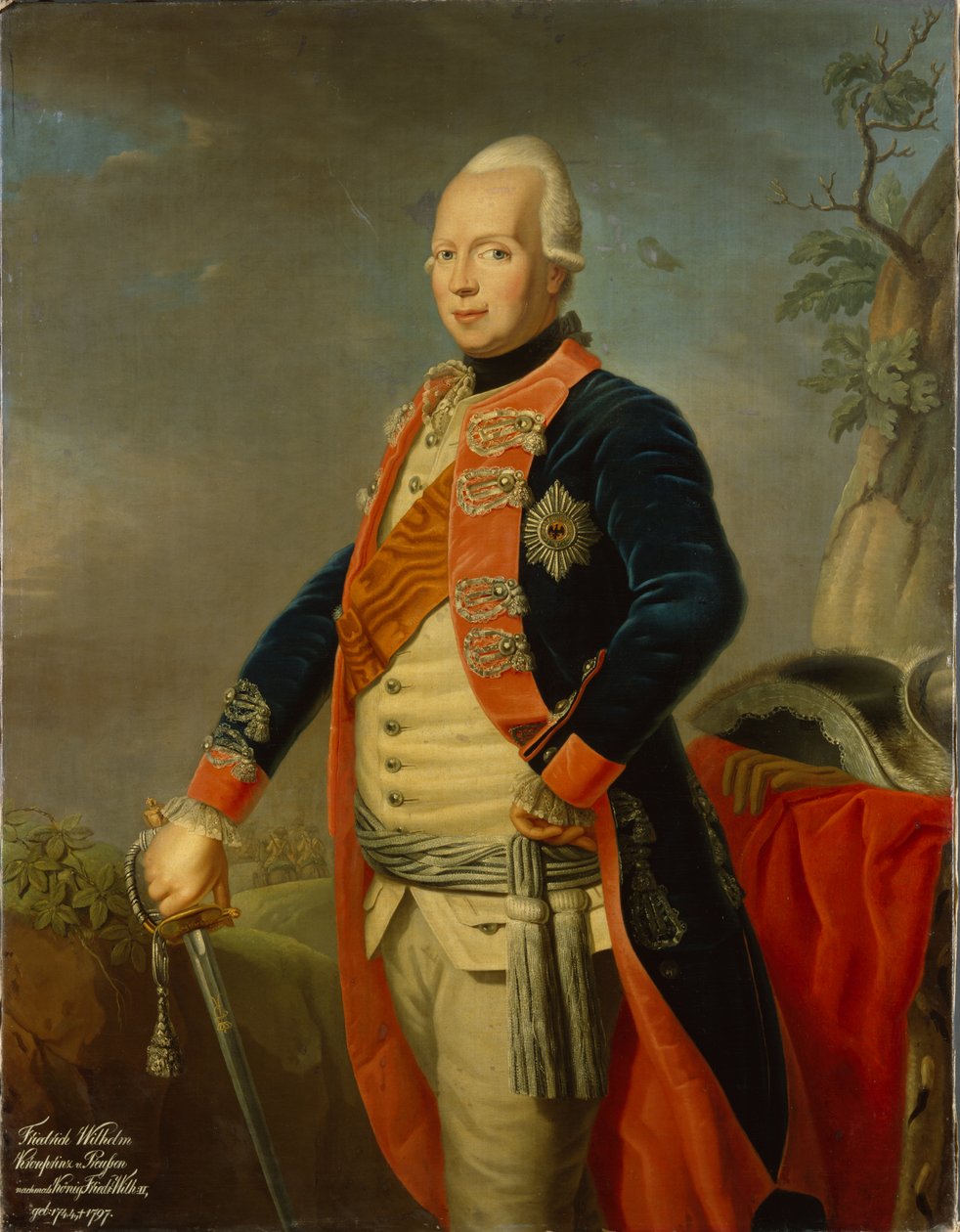 Fredrik Vilhelm II av Preussen, ca. 1770 av Johann Jacob Tischbein