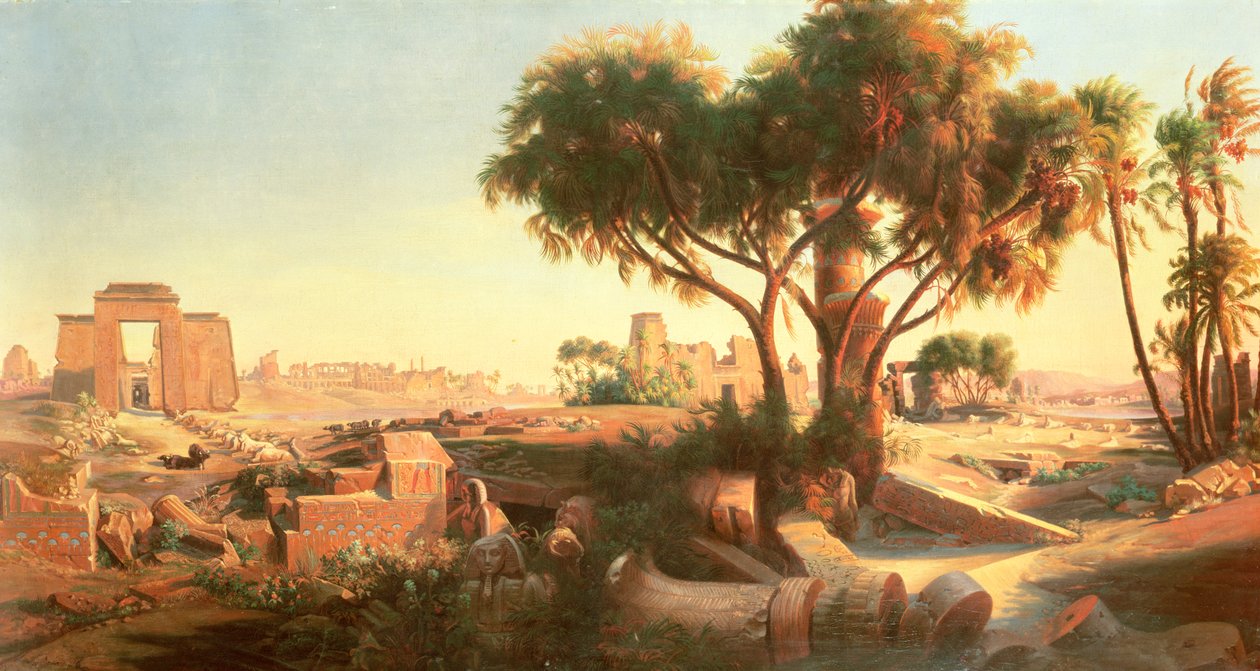 egyptiske ruiner av Johann Jakob Frey
