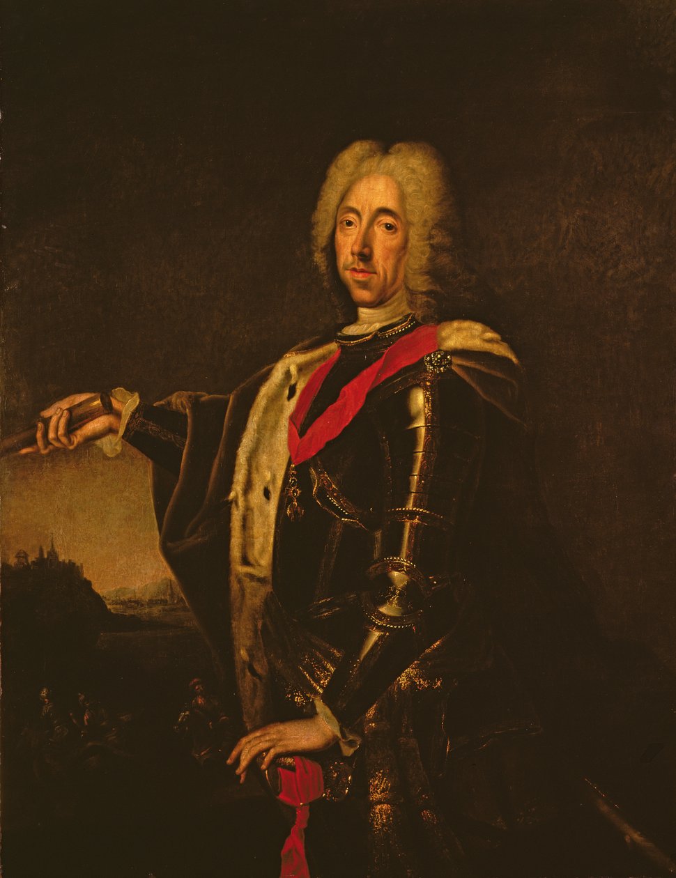 Portrett av prins Eugene av Savoy, 1730-tallet av Johann Kupetzky