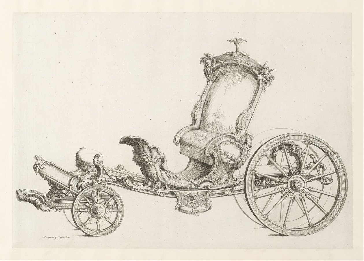 Design for en Cabriolet av Johann Michael Hoppenhaupt