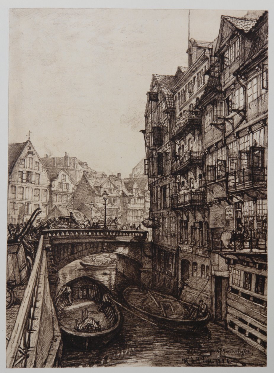 Fleet-an-der-Brauerstrasse av Johann Theobald Riefesell