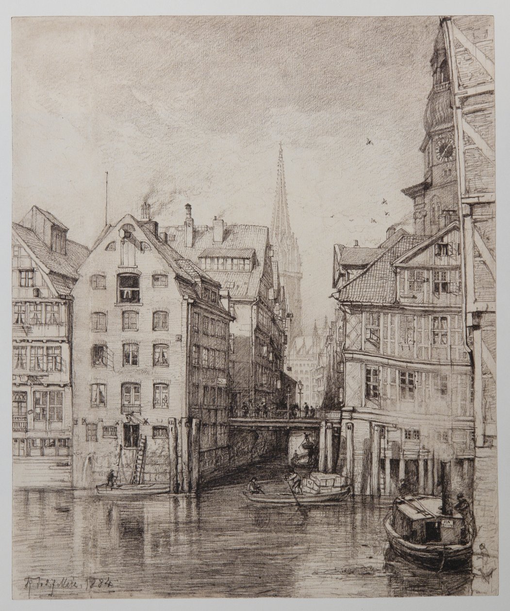 Fleet-beim-Steckelhörn av Johann Theobald Riefesell