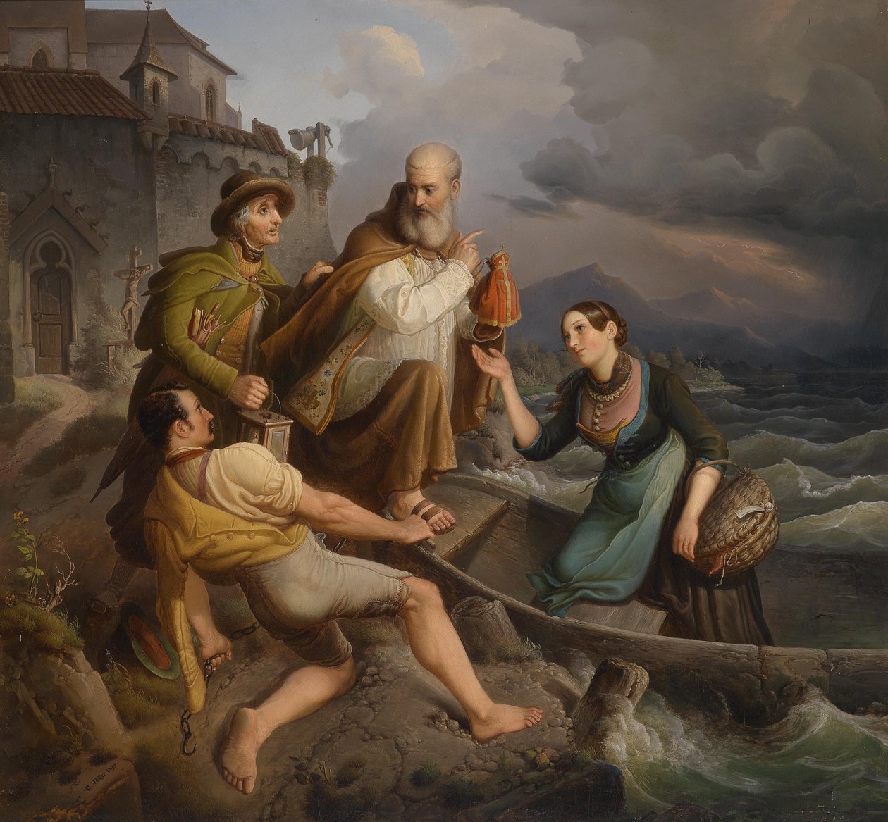 Kjør over med storm som nærmer seg av Johann Wilhelm Volker