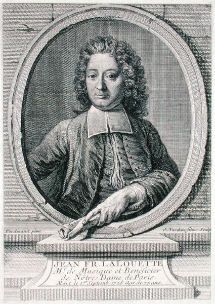 Jean Francois Lalouette (1651-1728) gravert av Jacques-Nicolas Tardieu (1716-91) (gravering) av Johann (after) Ferdinand