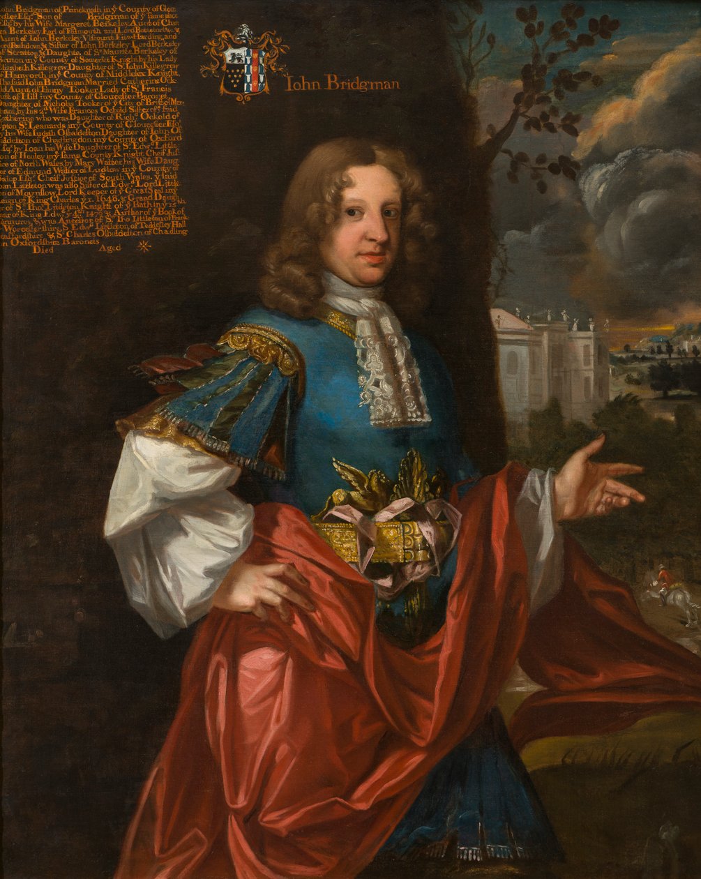 Portrett av John Bridgeman av Prinknash (ca. 1655-1729), ca. 1680-1711 (olje på lerret) av Johann (attr.to) Closterman