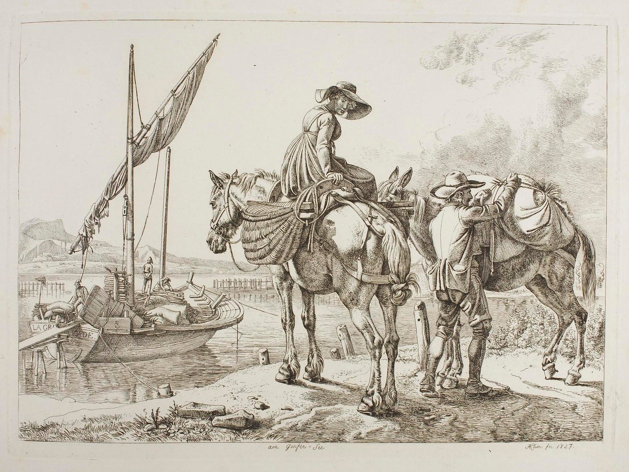 Ved Genfersjøen av Johann Adam Klein