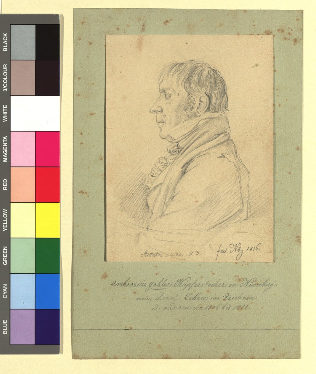 Ambrosius Gabler (1762-1834), tegner og kobberstikker av Johann Adam Klein