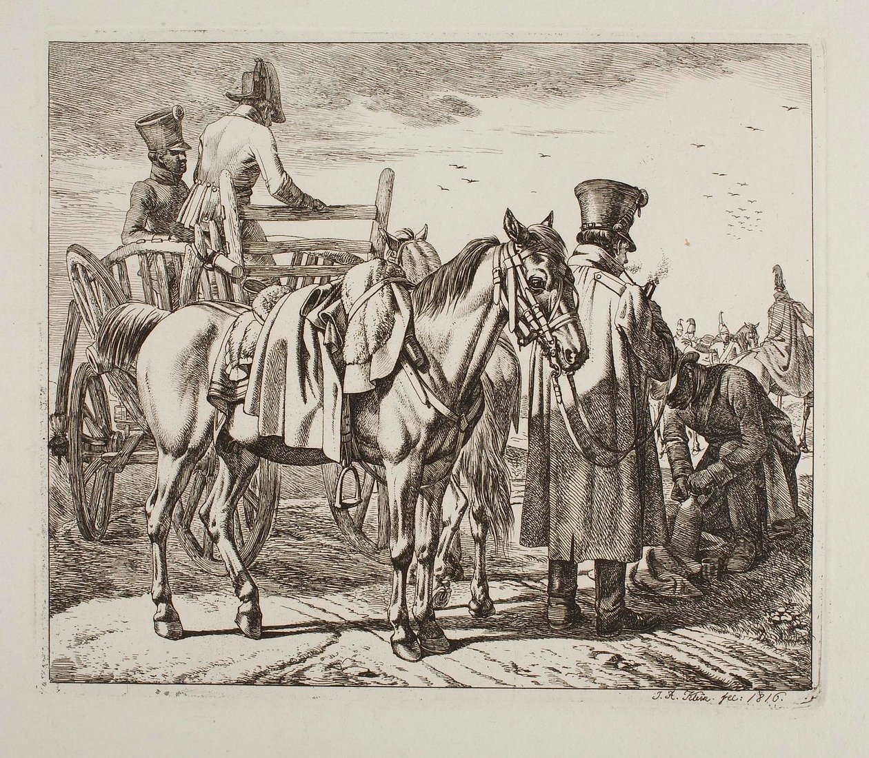 Østerriksk militær av Johann Adam Klein