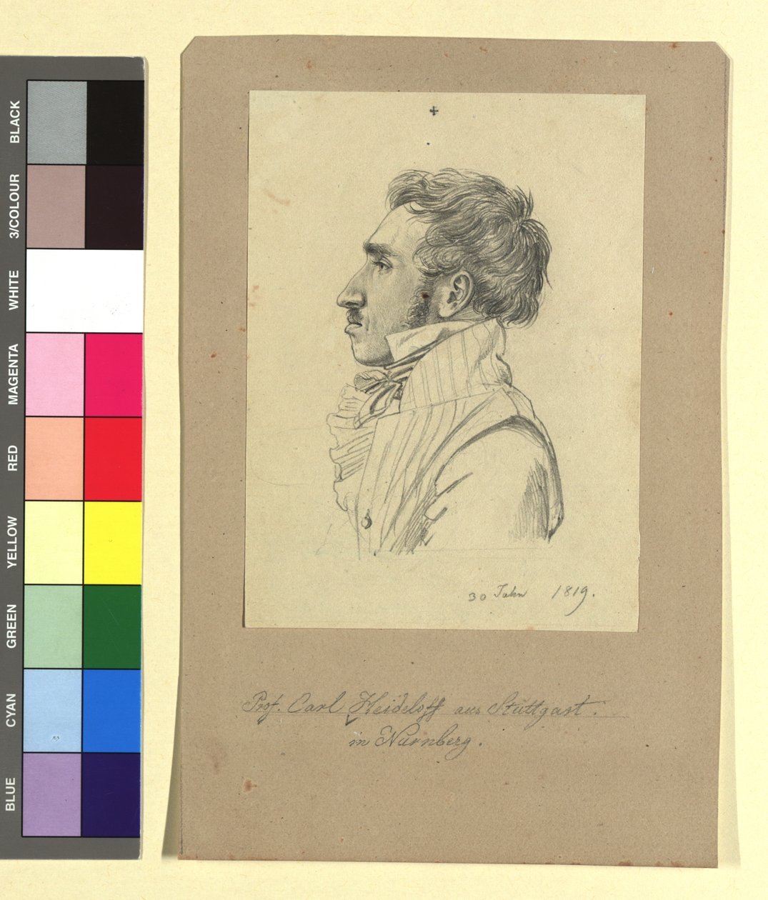 Carl Alexander von Heideloff (1789-1865), maler, arkitekt av Johann Adam Klein