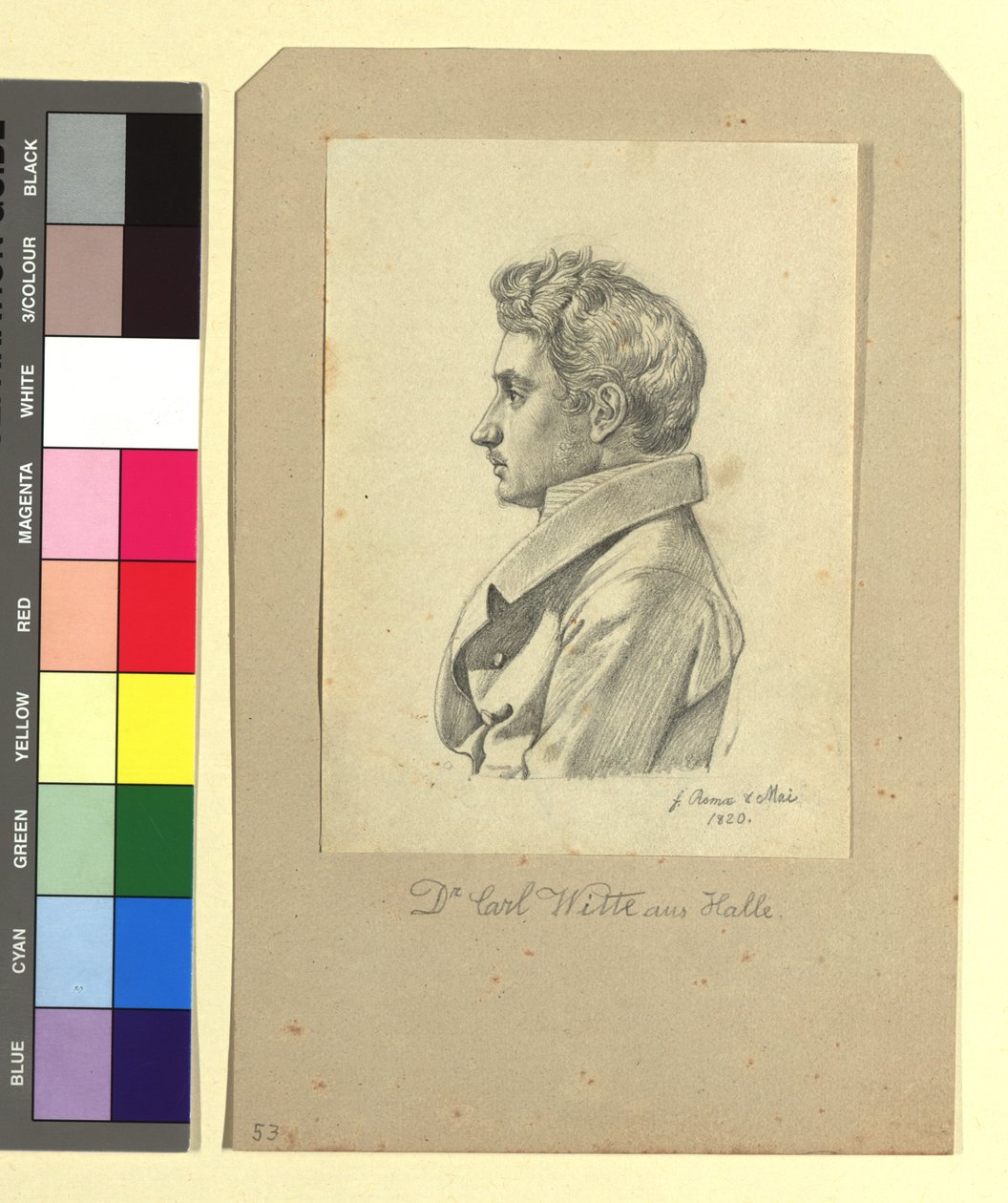 Carl Witte (Dr. jur. et phil., 1800-1883), dikter av Johann Adam Klein