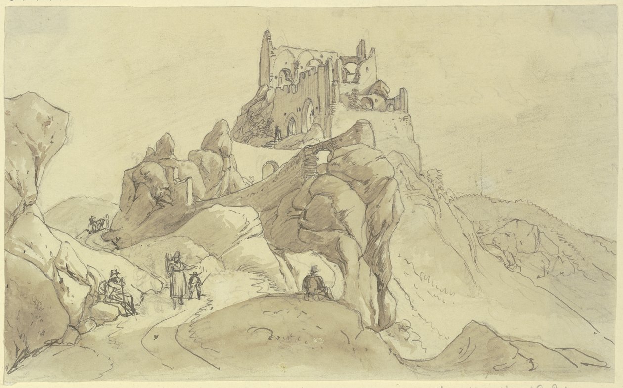 Borgruin av Johann Adam Klein