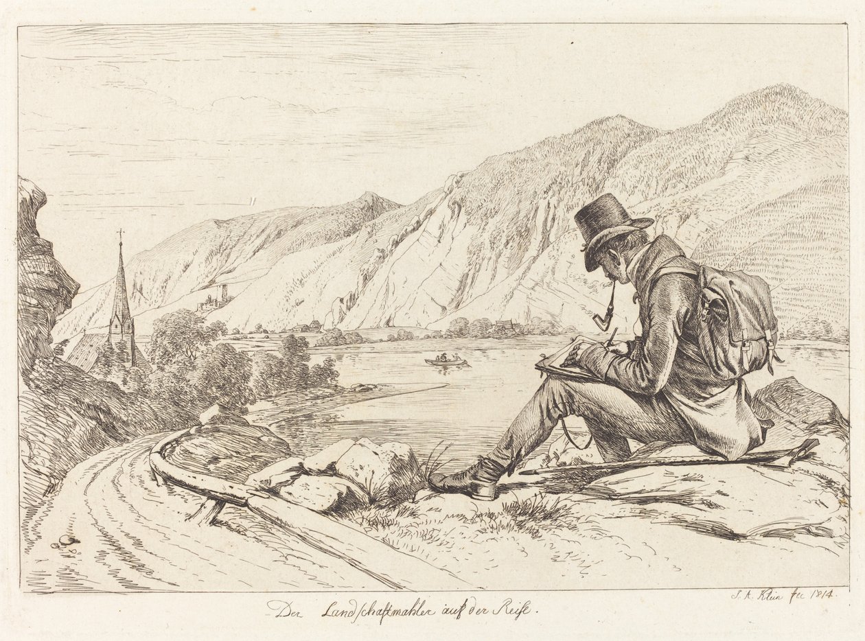 Landskapsmaleren på tur av Johann Adam Klein