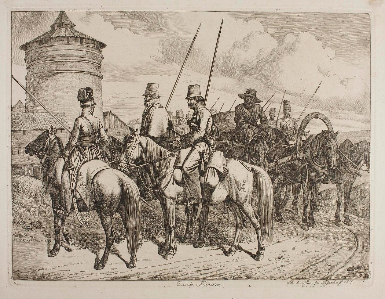Don-kosakker av Johann Adam Klein