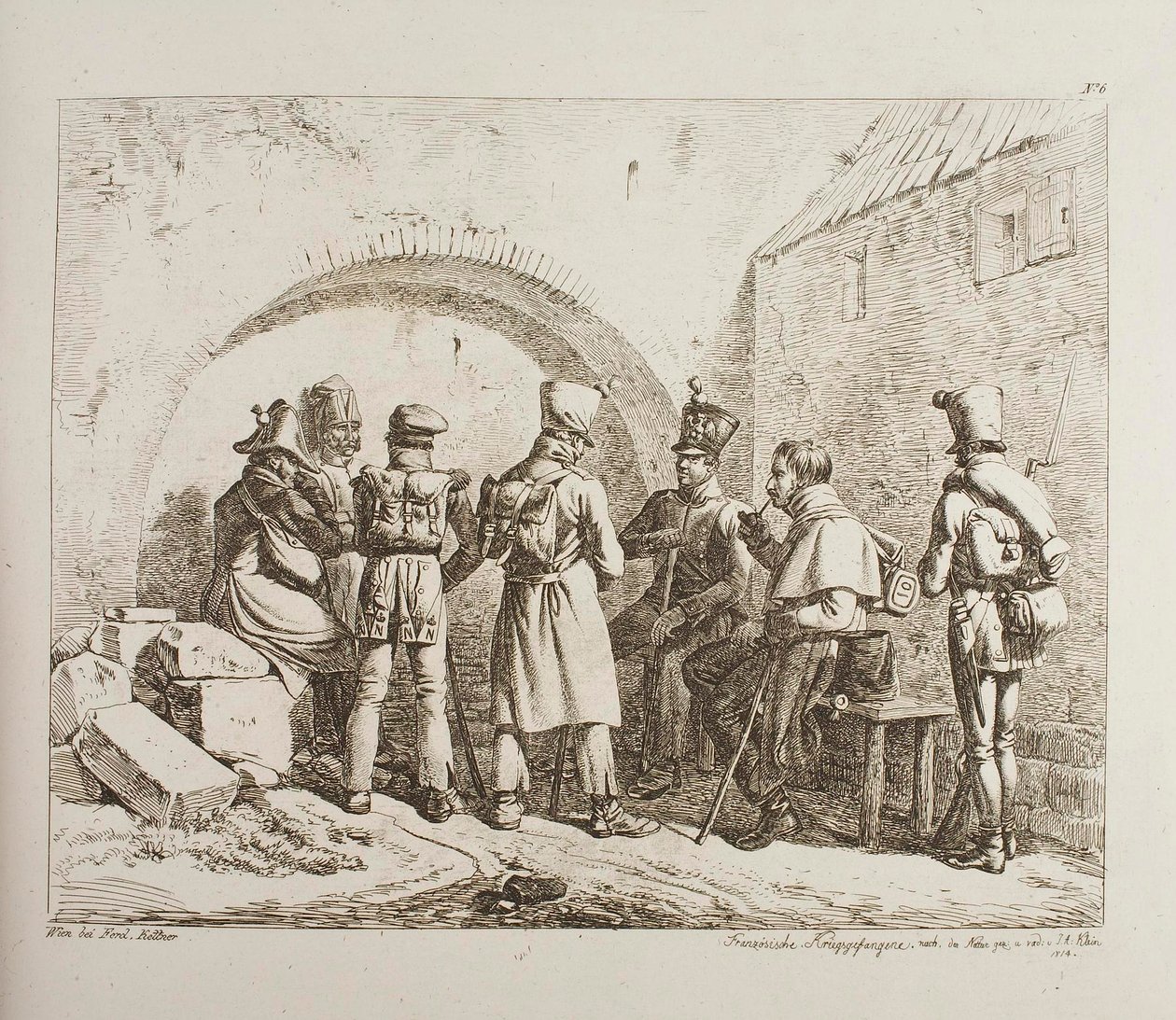 Franske krigsfanger av Johann Adam Klein