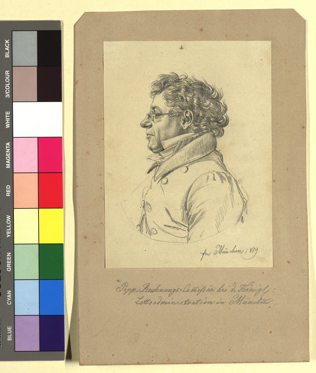 Herr von Popp (regnskapskommissær ved den kongelige lotteriadministrasjonen i München) av Johann Adam Klein